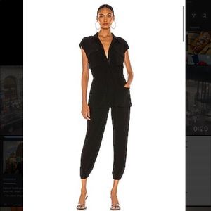 Norma Kamali sleeveless cargo jumpsuit size XS